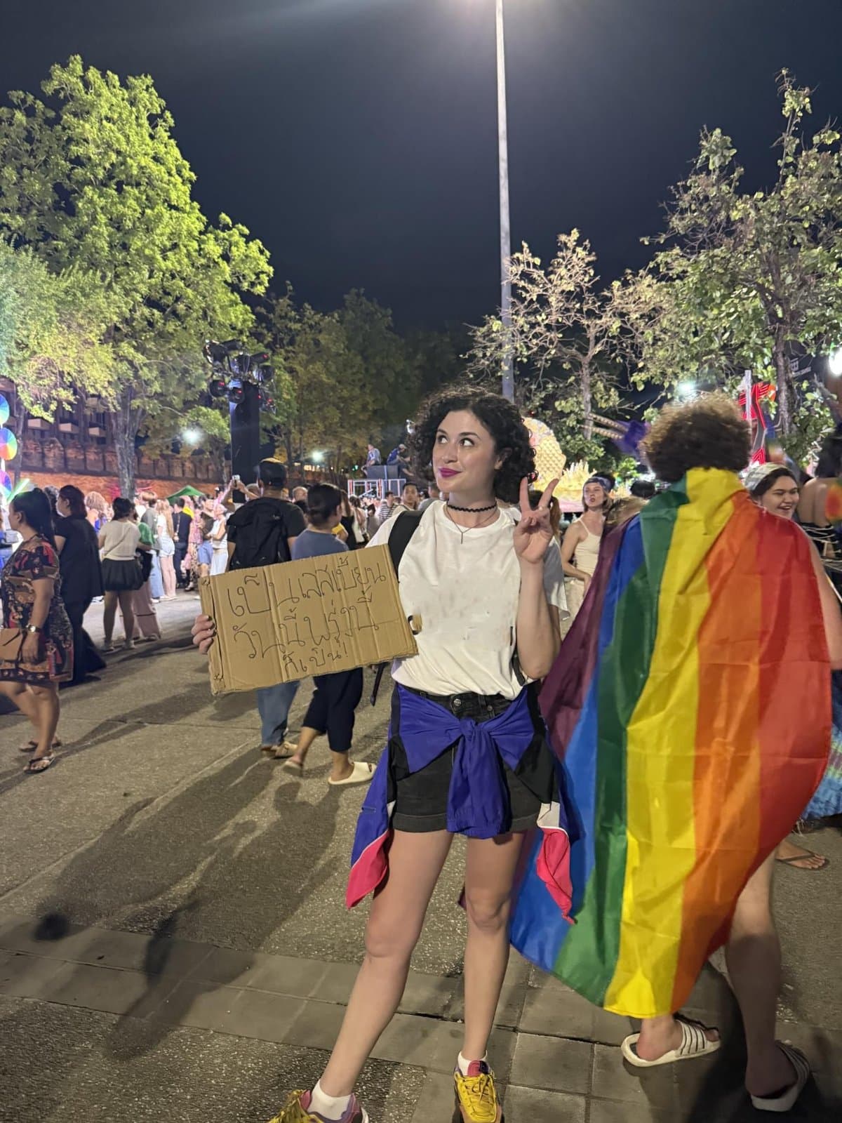 Community members at Chiang Mai Pride