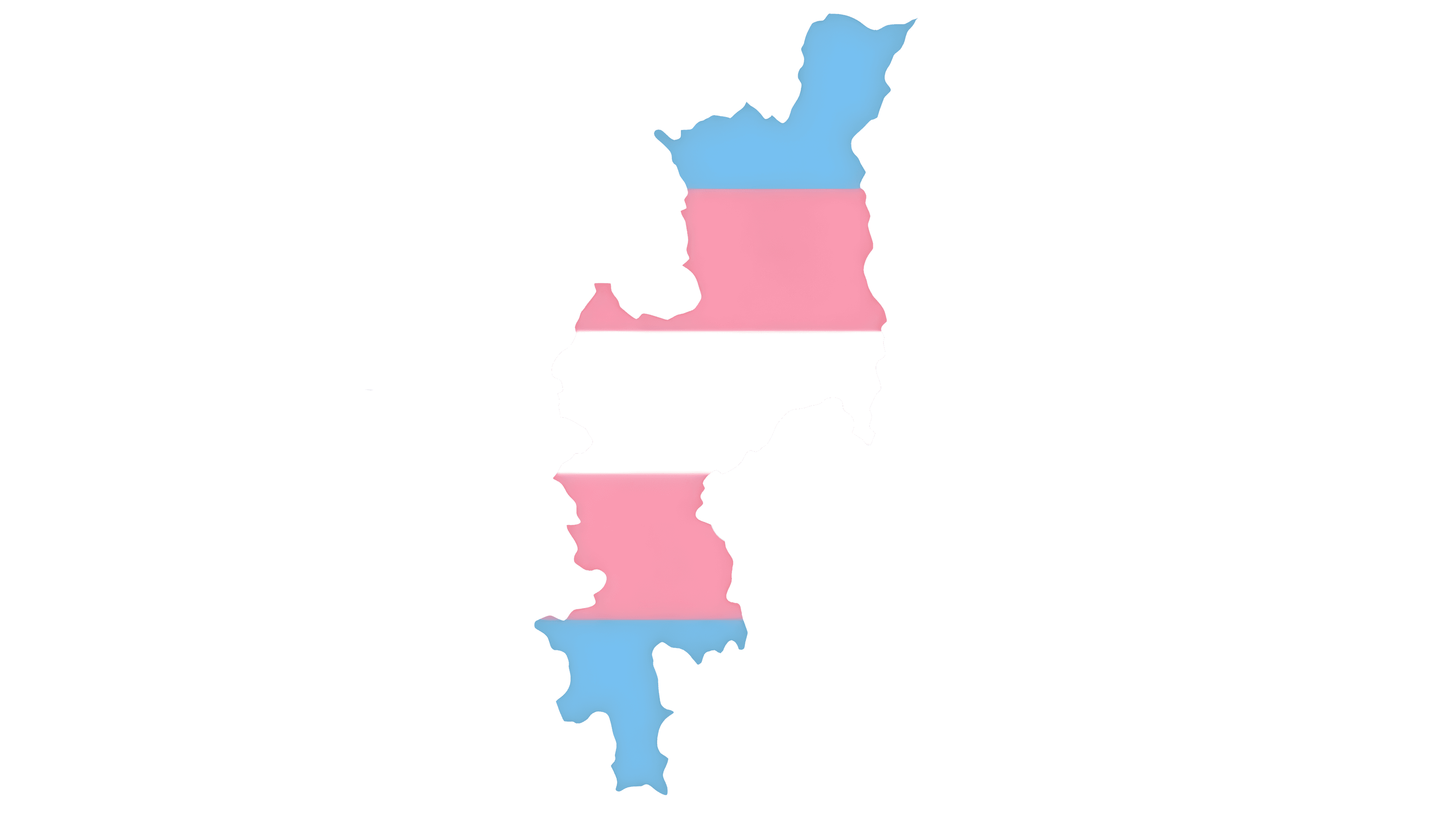 Chiang Mai province in trans pride colors