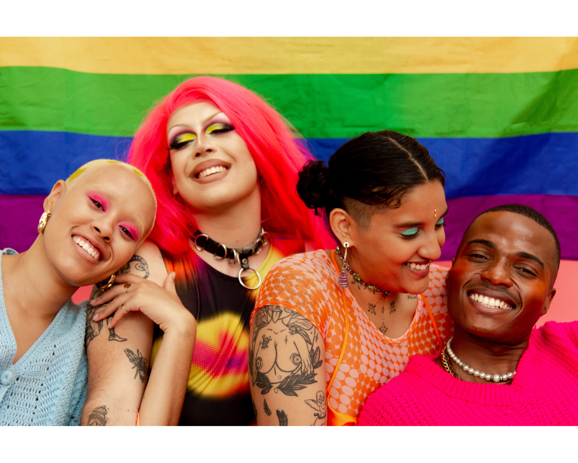 Members of the Trans Action Refuge community together at a celebration